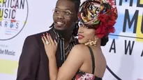 Cardi B y el rapero Offset (Foto: AP)