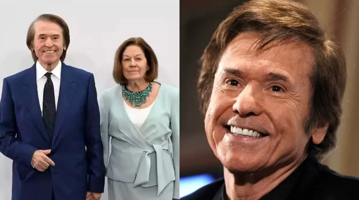 Natalia Figueroa se encontró con la prensa que buscaba saber más sobre el estado de salud de Raphael / AFP Natalia Figueroa se encontró con la prensa que buscaba saber más sobre el estado de salud de Raphael / AFP