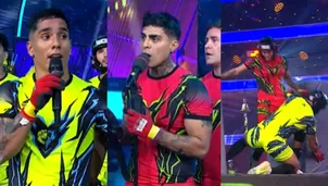 Raúl Carpena encara a Paul Michael tras haberlo 'pateado'/América TV
