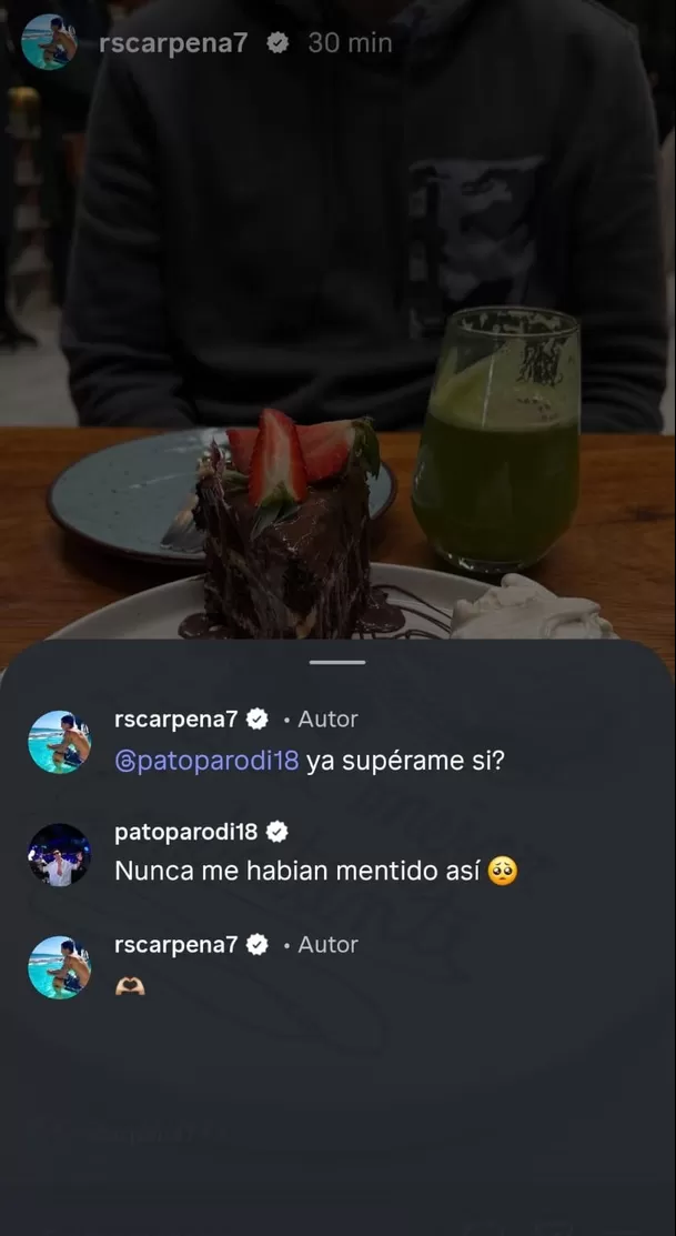 Raúl Carpena fue sorprendido con tremendo gesto y Patricio Parodi se burló sin piedad / IG: rscarpena7