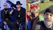 Rauw Alejandro y Wisin reparten regalos en Puerto Rico.