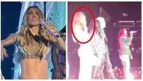 Anahí fue golpeada en el rostro por un fan tras lanzarle objeto durante concierto