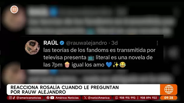 Rauw Alejandro dejó un mensaje en redes sociales que podría ser una respuesta sobre 'La Perla' de Rosalía / Captura Rauw Alejandro dejó un mensaje en redes sociales que podría ser una respuesta sobre 'La Perla' de Rosalía / Captura