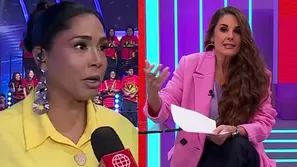 La conductora no se quedó callada ante las provocaciones de Katia Palma y le hizo detallada aclaración. Video: América TV