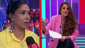 La conductora no se quedó callada ante las provocaciones de Katia Palma y le hizo detallada aclaración. Video: América TV