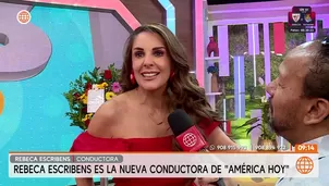 En declaraciones a América Espectáculos, Rebeca Escribens habló con entusiasmo del equipo. Video: América TV