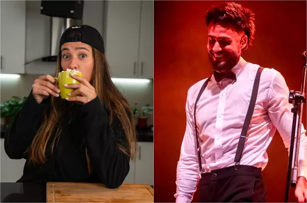 'Majo con sabor' y Gino Assereto. Foto: Instagram/ Facebook