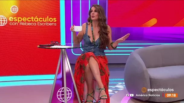 Rebeca Escribens se sinceró respecto a su concepto de Christian Domínguez / Captura