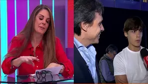 Rebeca Escribens se conmovió al escuchar las declaraciones de su esposo y su hijo / América Espectáculos
