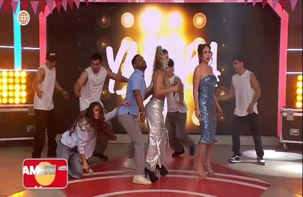 Rebeca Escribens sufrió fuerte caída al querer bailar ‘La metralleta’ / América Hoy Rebeca Escribens sufrió fuerte caída al querer bailar ‘La metralleta’ / América Hoy
