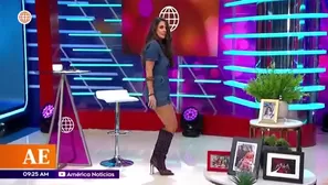 Rebeca Escribens protagonizó divertido momento. Foto y video: América TV