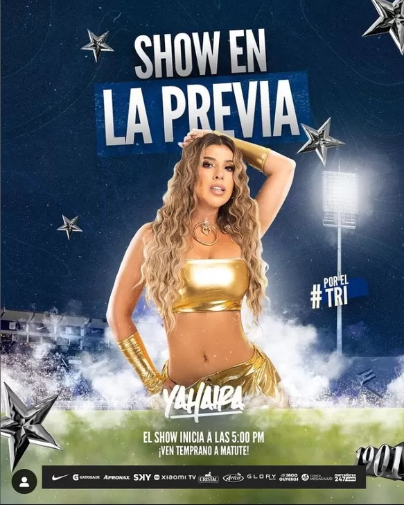 Publicidada de Alianza Lima de la presentación de Yahaira Plasencia/ Foto: IG Club Alianza Lima