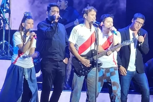 Pablo Heredia y Coco Maggio en el segundo concierto de Erreway en Lima / Instagram