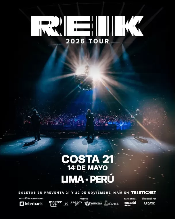 Reik confirmó su regreso a Lima después de dos años / Instagram Reik confirmó su regreso a Lima después de dos años / Instagram