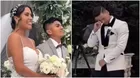 Anthony Aranda lloró al ver a Melissa Paredes vestida de blanco rumbo al altar