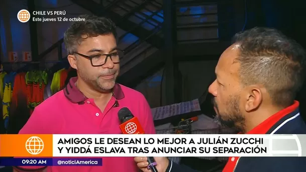 Renzo Schuller destacó la madurez de Yiddá Eslava y Julián Zucchi tras terminar su relación / América Espectáculos