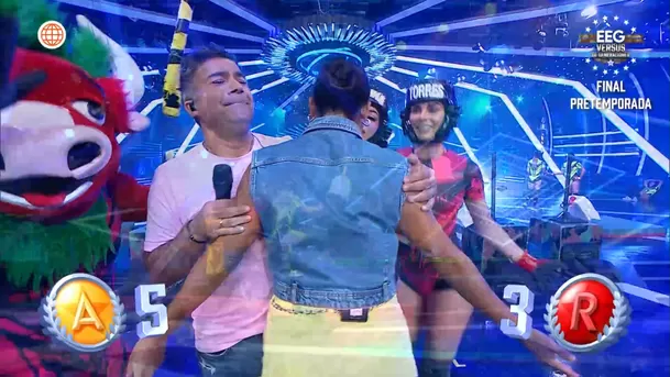 Renzo Schuller ‘separó’ a Katia Palma tras 'pechar' a Onelia Molina . Fuente: AméricaTV Renzo Schuller ‘separó’ a Katia Palma tras 'pechar' a Onelia Molina . Fuente: AméricaTV