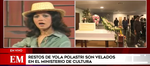 Se iniciaron los homenajes póstumos a Yola Polastri en la sede del Ministerio de Cultura/Foto: América Televisión