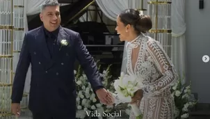 ¡YA SON ESPOSOS! Ricardo Mendoza y Katya Mosquera se casaron en íntima boda. Foto: Revista Cosas