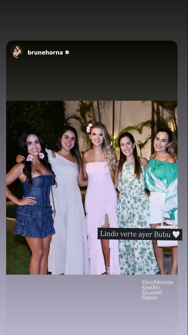 Richard Acuña emocionó a Brunella Horna en su fiesta: "Te amo". Foto: Instagram/@brunehorna Richard Acuña emocionó a Brunella Horna en su fiesta: "Te amo". Foto: Instagram/@brunehorna