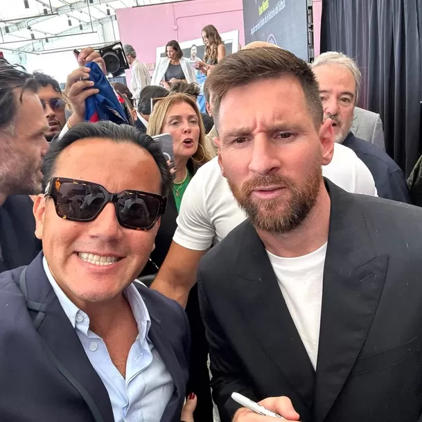 Richard Acuña tuvo encuentro con Leo Messi/Foto: Instagram