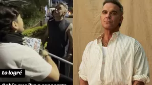 Tras su primer concierto en Lima, Robbie Williams protagonizó un inesperado encuentro con un fan peruano que lo esperaba afuera de su hotel y terminó cantando junto al artista británico. Video: Canal N
