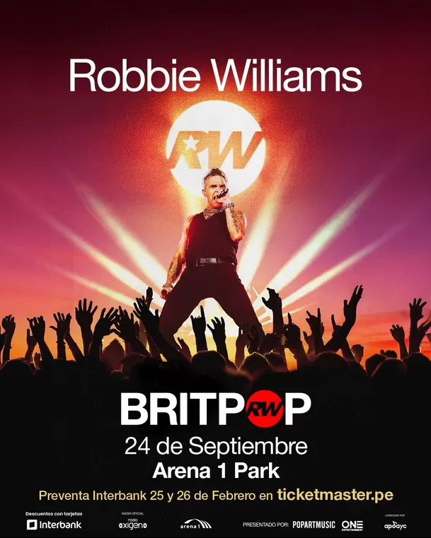Robbie Williams llegará por primera vez a Lima / Instagram