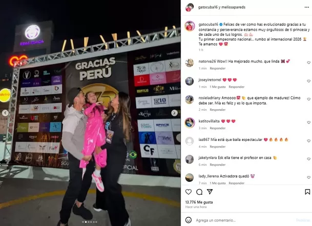 Publicación de Rodrigo Cuba en redes sociales. fuente: Instagram