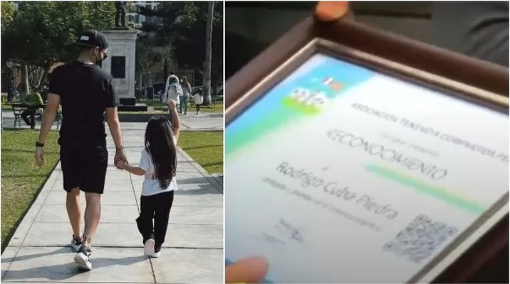 Rodrigo Cuba condecorado por la Asociación Tenencia Compartida Perú. Fuente: Instagram / Captura de pantalla Rodrigo Cuba condecorado por la Asociación Tenencia Compartida Perú. Fuente: Instagram / Captura de pantalla