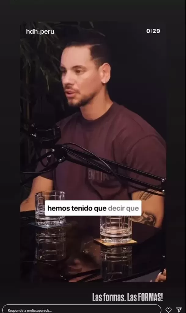 Melissa Paredes le lanza misil a Ale Venturo con entrevista / Instagram