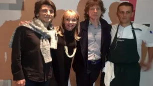 Los Rolling Stones en el restaurante Astrid & Gastón / Foto: Facebook Gastón Acurio