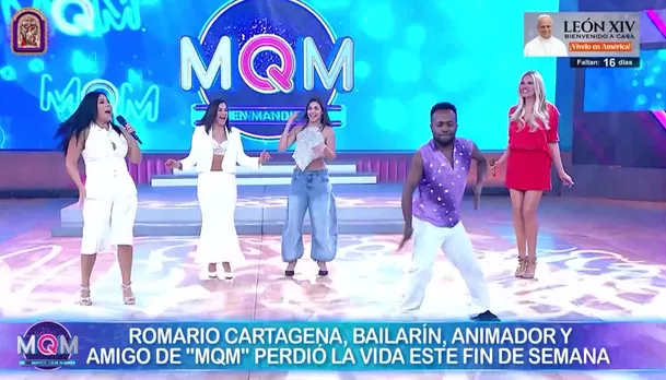 El animador visitó más de una vez el set de 'Mande quien mande', llegando a ganar un premio en un segmento del magazine. Foto: 'Mande quien mande El animador visitó más de una vez el set de 'Mande quien mande', llegando a ganar un premio en un segmento del magazine. Foto: 'Mande quien mande