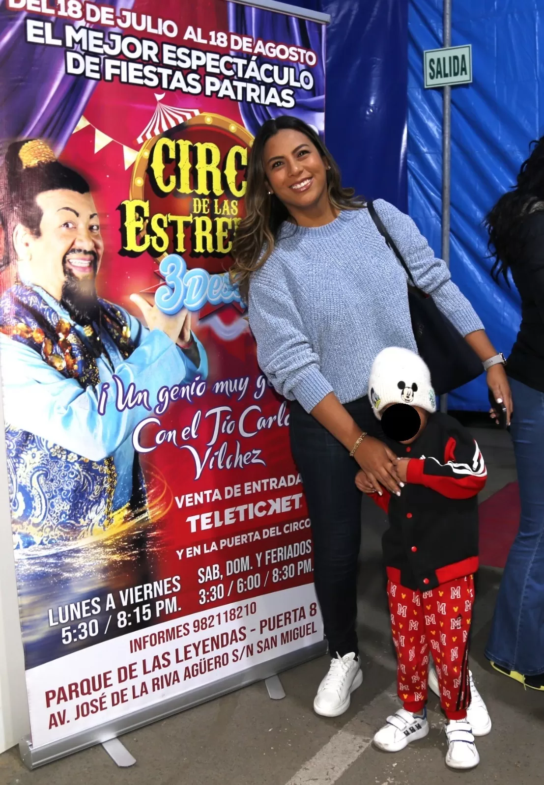 Rosa Fuentes visitó 'El Circo de las Estrellas' con sus hijos/Foto: Difusión