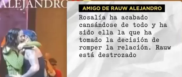 Amigo de Rauw Alejandro confirmó que Rosalía terminó la relación / Foto: 'Socialité'