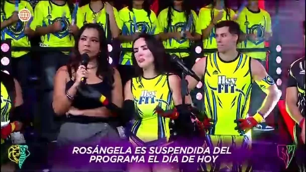 Rosángela Espinoza fue suspendida por la producción de EEG. Video: América TV Rosángela Espinoza fue suspendida por la producción de EEG. Video: América TV