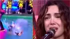 Rosángela Espinoza cayó a la piscina ¿por culpa de Patricio Parodi?