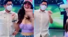 Rosángela Espinoza convenció a Gian Piero Díaz para un TikTok