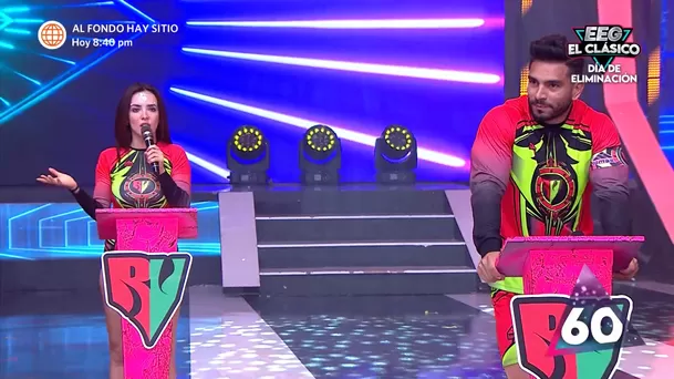 Rosángela Espinoza llamó la atención a Rafael Cardozo en plena competencia. Fuente: AméricaTV