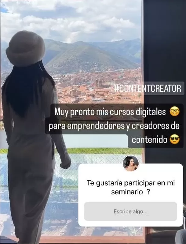 Rospangela Espinoza dictará un seminario acreca de cómo ser creador de contenido para redes sociales/Foto: Istagram