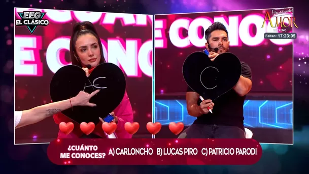 Rosángela Espinoza y Rafael Cardozo acertaron en polémica pregunta. Fuente: AméricaTV