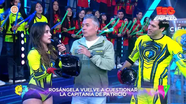 Rosángela Espinoza enfureció con Said Palao tras cometer falta. Fuente: AméricaTV