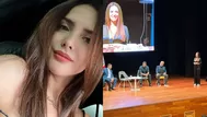 Rosángela Espinoza habló de la comentada conferencia que ofreció en una universidad
