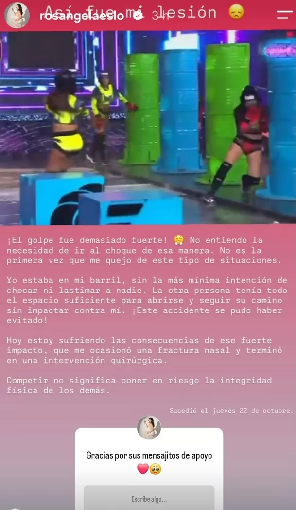 El duro mensaje de Rosángela Espinoza tras su choque contra Karen Dejo / IG: @rosangelaeslo El duro mensaje de Rosángela Espinoza tras su choque contra Karen Dejo / IG: @rosangelaeslo