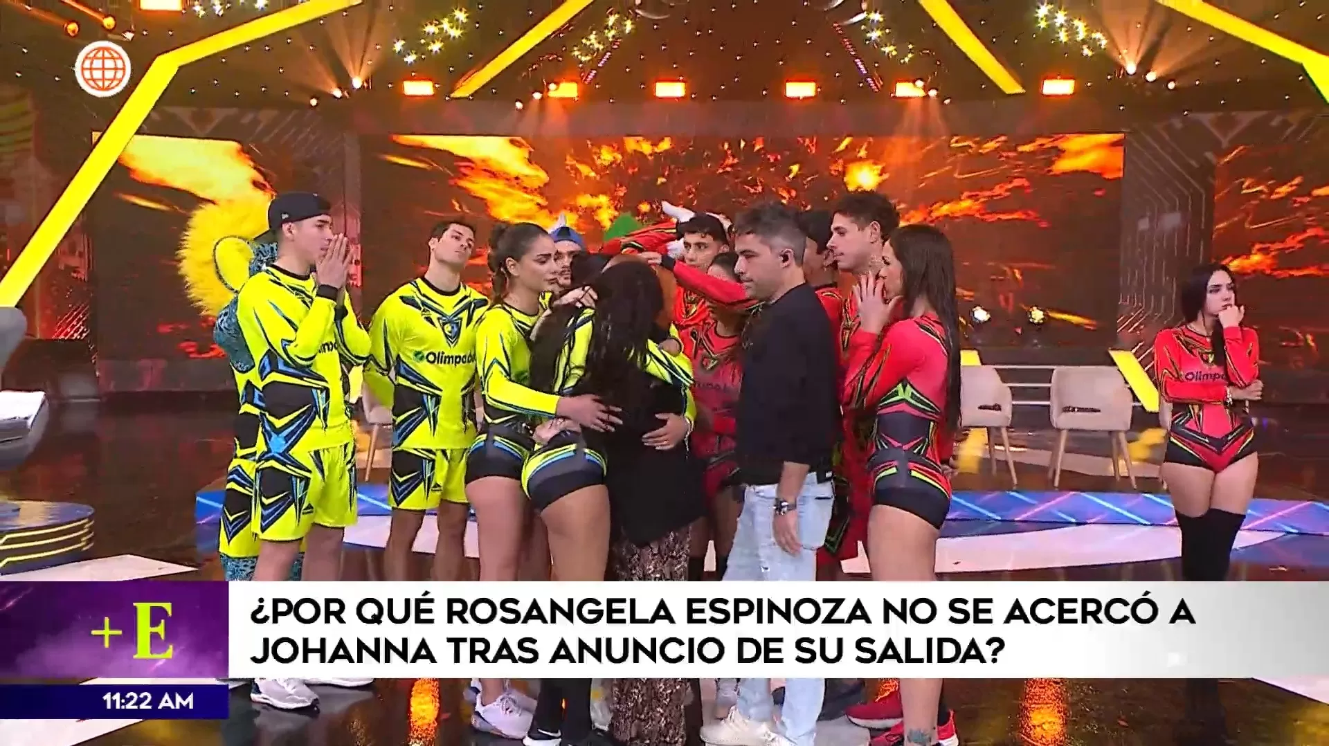 Rosángela Espinoza fue la única competidora que no se acercó a Johanna San Miguel a darle un abrazo 