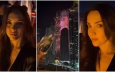 Rosángela Espinoza recibió Año Nuevo en Dubái con espectacular show de fuegos artificiales - Noticias de rosangela-espinoza