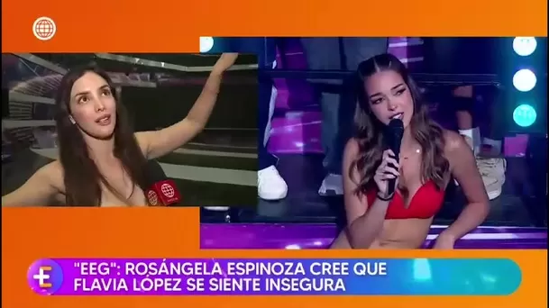 Rosángela Espinoza sugiere que Flavia López actúa por inseguridad/ América TV