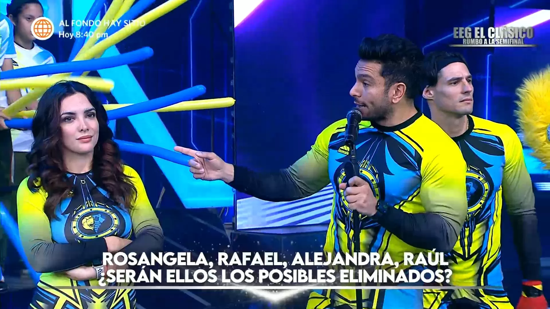 Rosángela Espinoza abandonó el set de EEG por broma de Rafael Cardozo. Fuente: AméricaTV