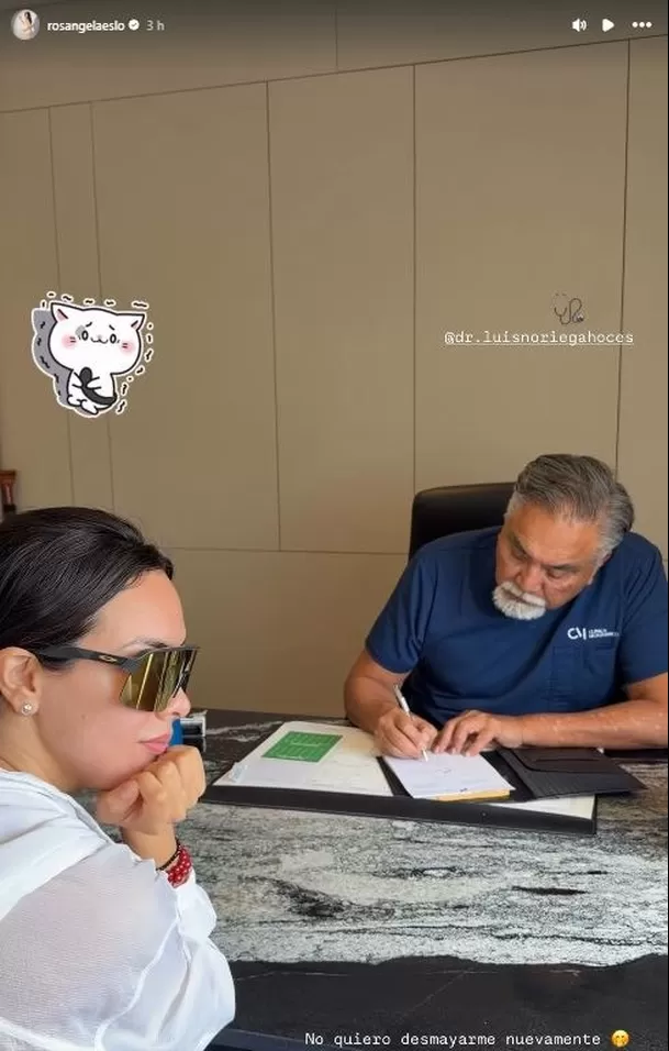 Rosángela Espinoza impacta al compartir imagen de ecografía tras sufrir desmayo / IG: rosangelaeslo