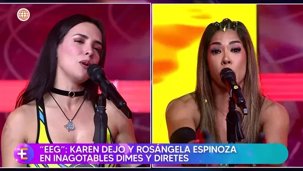 Continúa la tensión entre Rosángela Espinoza y Karen Dejo / Captura