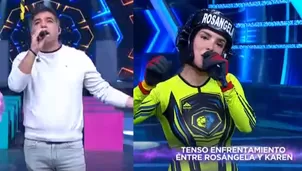 Rosángela Espinoza no midió sus palabras y terminó arremetiendo contra el conductor. Video: América TV